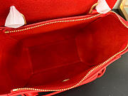 Celine Micro Belt Bag In Grained Calfskin With Red 20 Cm 175519 - 5