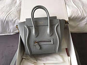 Celine Micro Luggage Calfskin Handbag In Light Blue - 2