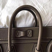 Celine Micro Luggage Calfskin Handbag In Brown - 3