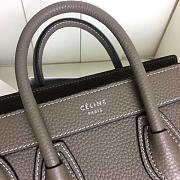 Celine Micro Luggage Calfskin Handbag In Brown - 5