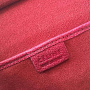 Celine Micro Luggage Calfskin Handbag In Rose Red - 2