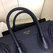 Celine Micro Luggage Calfskin Handbag In Blue - 2