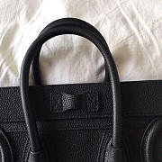 Celine Micro Luggage Calfskin Handbag In Black - 3