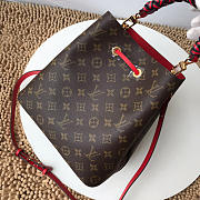 Louis Vuitton New Woven NEONOE Bag With Red M43985 - 2