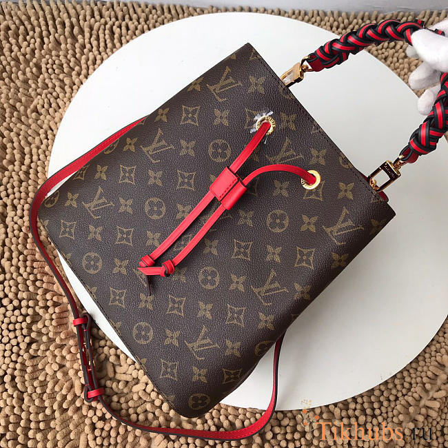 Louis Vuitton New Woven NEONOE Bag With Red M43985 - 1
