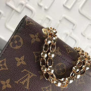 Louis Vuitton Original Monogram Canvas Chain Bag With AmaranthVICTOIRE Handbag M41731 - 4