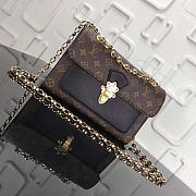Louis Vuitton Monogram Canvas Chain Black Bag VICTOIRE Handbag M41731 - 5