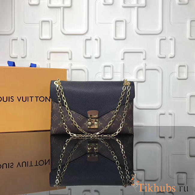 Lious Vuitton Pallas Chain Shoulder Black Bag M41200 - LV - 1