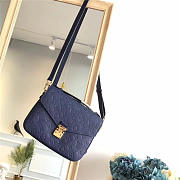 Modishbags LV Cowskin Pochette Metis Bag With Navy Blue M41485 Monogram Empreinte - 1