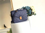 Modishbags LV Cowskin Pochette Metis Bag With Navy Blue M41485 Monogram Empreinte - 6