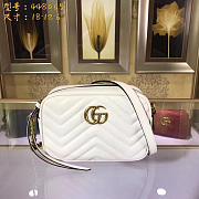 Gucci Marmont matelassé mini bag in White 448065 - 6