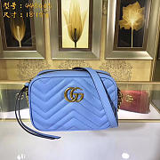 Marmont matelassé mini bag in Blue 448065 - 4