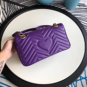 Modishbags Marmont matelassé shoulder bag in Purple 443497 - 3