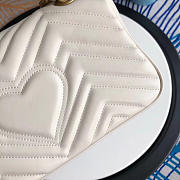 Modishbags Marmont matelassé shoulder bag in White 443497 - 4