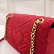 Modishbags Marmont velvet Medium shoulder bag in Red - 6