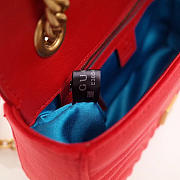 Modishbags Marmont velvet Medium shoulder bag in Red - 2