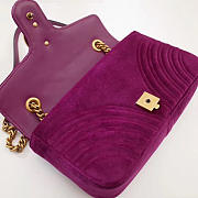 Modishbags Marmont velvet Medium shoulder bag in Purple - 6