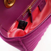 Modishbags Marmont velvet Medium shoulder bag in Purple - 4