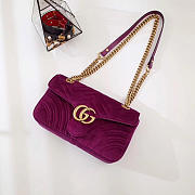 Modishbags Marmont velvet Medium shoulder bag in Purple - 3