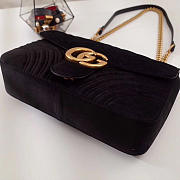 Modishbags Marmont velvet Large shoulder bag in Black - 5