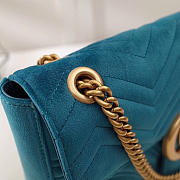 Modishbags Marmont velvet Large shoulder bag in Blue - 6