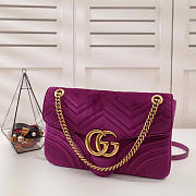 Modishbags Marmont velvet Large shoulder bag in Purple - 6