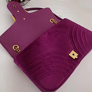 Modishbags Marmont velvet Large shoulder bag in Purple - 5