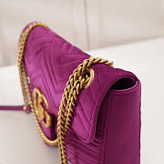 Modishbags Marmont velvet Large shoulder bag in Purple - 4