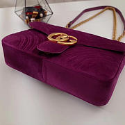 Modishbags Marmont velvet Large shoulder bag in Purple - 2