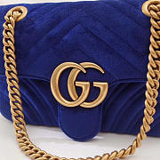 Modishbags Marmont velvet Small shoulder bag in Dark Blue - 6