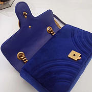 Modishbags Marmont velvet Small shoulder bag in Dark Blue - 4