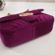 	Modishbags Marmont velvet Small shoulder bag in Purple - 6