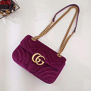 	Modishbags Marmont velvet Small shoulder bag in Purple - 2