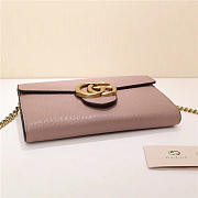 Modishbags Marmont leather mini chain bag 401232 Pink - 6