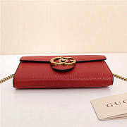 Modishbags Marmont leather mini chain bag 401232 Red - 3