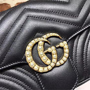 Modishbags Pearly Marmont Flap Belt Bag Leather black 476809 - 5