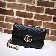 Modishbags Pearly Marmont Flap Belt Bag Leather black 476809 - 4