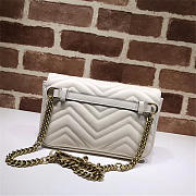 Modishbags Pearly Marmont Flap Belt Bag Leather White 476809 - 4