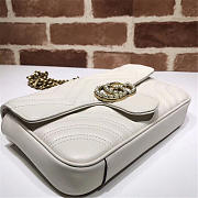 Modishbags Pearly Marmont Flap Belt Bag Leather White 476809 - 3