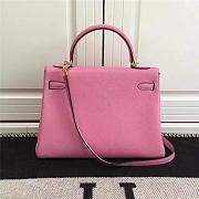 Modishbags Kelly Mini Leather Pink Handbag  - 2