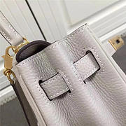 	Modishbags Kelly Mini Leather White Handbag - 4