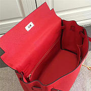 Modishbags Kelly Mini Leather Red Handbag - 2