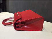 	Modishbags Kelly Leather Handbag Red - 3