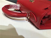 	Modishbags Kelly Leather Handbag Red - 2