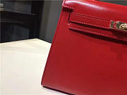 	Modishbags Kelly Leather Handbag Red - 6