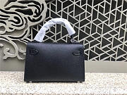 Modishbags Kelly Leather Handbag With Black - 3