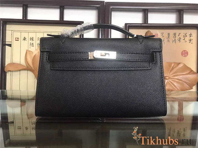 	Modishbags Mini Kelly Bag Sellier 22cm Black - 1