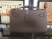 	Modishbags Mini Kelly Bag Sellier 22cm Khaki - 4