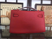 	Modishbags Mini Kelly Bag Sellier 22cm Red - 4