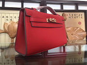 	Modishbags Mini Kelly Bag Sellier 22cm Red - 3